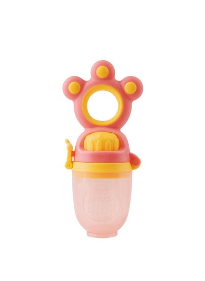 Buy Food Fruit Feeder Pacifier With 3 Replacement Silicone Pouches Teething Toy in UAE