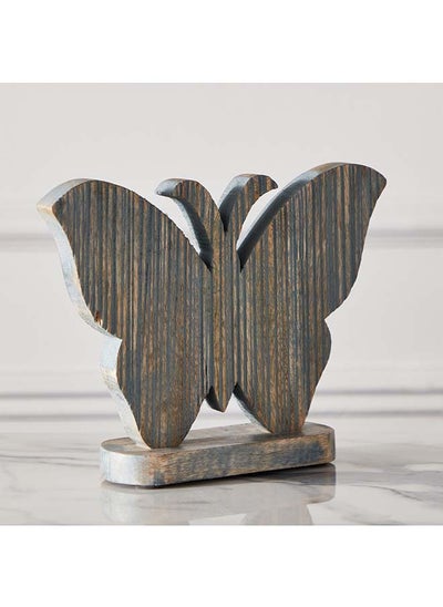 Buy Splendid Wooden Butterfly Table Decor 25 x 19 x 4 cm in UAE