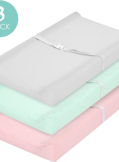 Buy TILLYOU Jersey Knit Ultra Soft Changing Pad Cover Set in Egypt