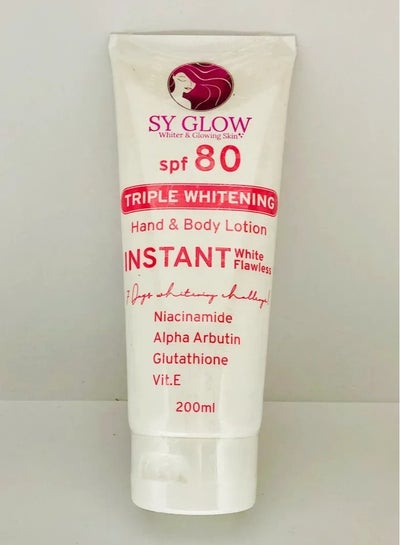 Buy SY GLOW INSTANT WHITENING LOTION SPF80 in UAE
