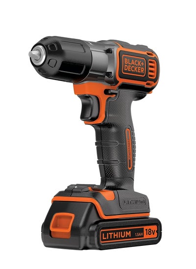 اشتري Roll over image to zoom in Black & Decker ASD18KB - Cordless Combi Drills Lithium-Ion (Li-Ion), 18 V, Orange في الامارات