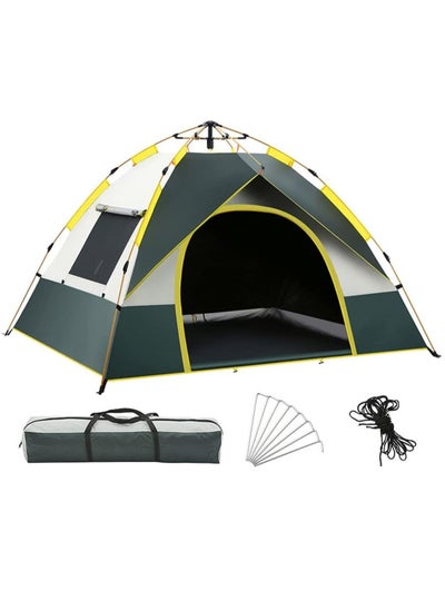 Buy Camping Tent, A Simple and Easy Tent with a Portable Bag for Families of 3-4 People. It Is a Waterproof and Windproof Pop-Up Tent Used for Camping, Hiking, And Mountaineering in Saudi Arabia