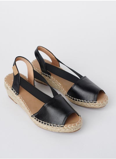 Buy JOVE Women's Casual Espadrilles BLACK in Saudi Arabia