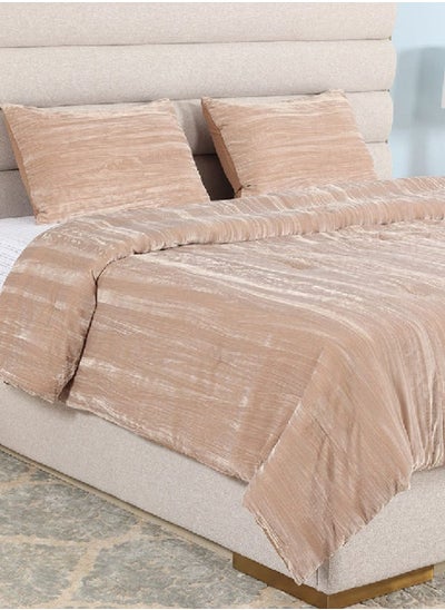 Buy Norma 3-Piece Comforter Set, Sand – 240x260 cm in UAE