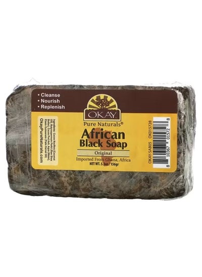 Buy Okay Pure Naturals, African Black Bar Soap, Original, 5.5 oz (156 g) in UAE