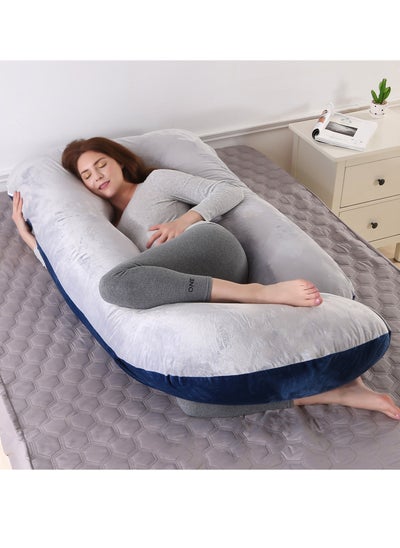 اشتري G+U-Shaped Pregnancy Pillow Full Body Maternity Support Pillow (62"x 28") في الامارات