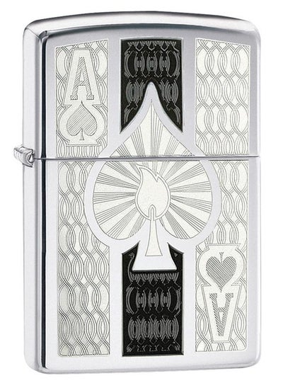 Buy Zippo 24196 250 Engraved Intricate Spade High Polish Windproof Lighter in UAE