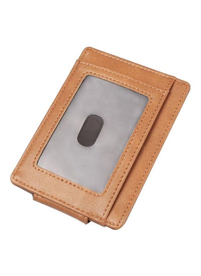 Buy RFID Leather Men's Wallet Coffee in UAE