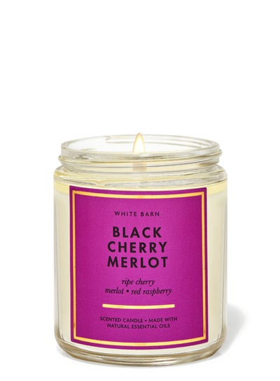 اشتري Black Cherry Merlot Single Wick Candle في السعودية