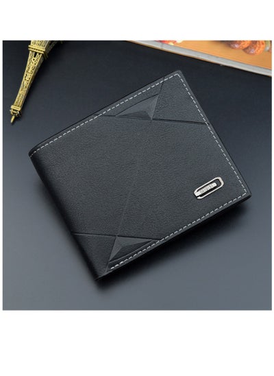 Buy Men's Leather Wallet Pockets ID Credit Card Holder Clutch Bifold Purse in Saudi Arabia