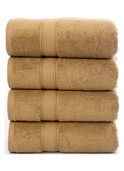 اشتري Bliss Casa Cove 100% Cotton Bath Towels (4 Pack, 50 x 90 CM) 500 GSM Cotton Bath Towel Set for Home, Hotels, Pool & Beach في الامارات