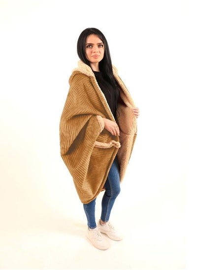 Buy Fashion Women Winter Fur Sweater Shawl in Saudi Arabia