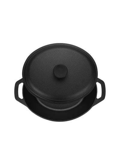 Buy Casserole with Cast Iron Lid 33x26cm/6LTR with Lid Cast Iron in UAE