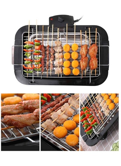Buy Smoke-less BBQ Grill Portable Tabletop Electric Griddle Removable in UAE