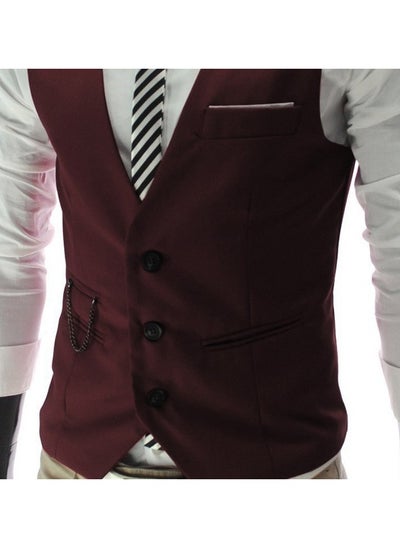 Buy New Fashionable Herringbone Patterned Suit Vest in UAE