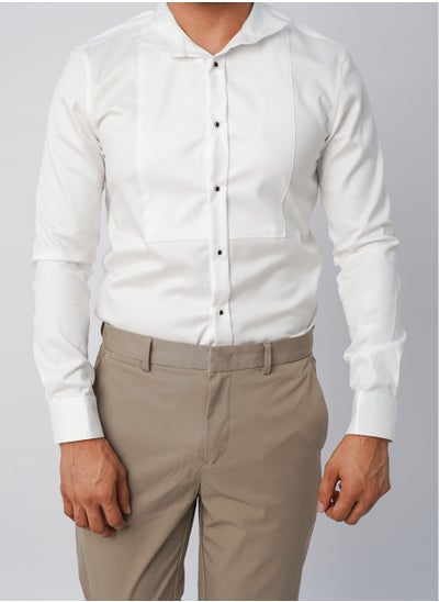 Buy Men’s Autumn Shirt – Optic White in UAE