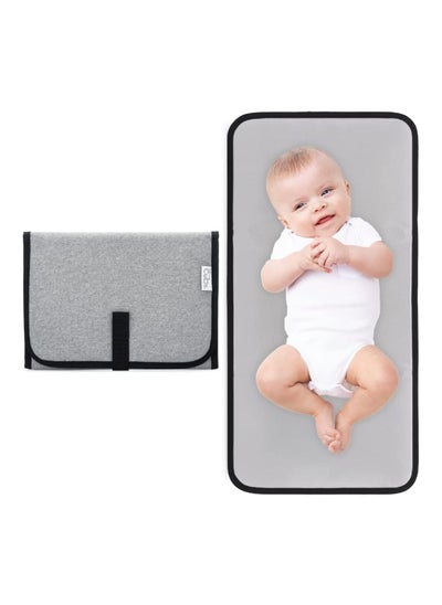 Buy Baby Portable Changing Pad, Diaper Bag, Travel Mat Station, Grey Compact in UAE