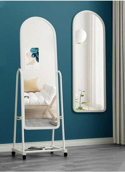 Buy Simple Elegant Mirror With Sturdy Holder White 33x152cm in Saudi Arabia