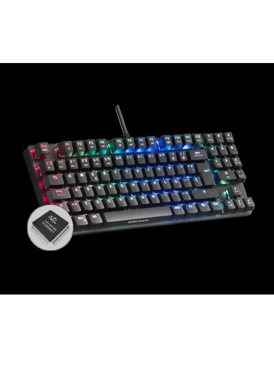 Buy MKREVO PRO RGB Mechanical TKL Full Keyboard, OUTEMU SQ BLUE, PORTU in UAE