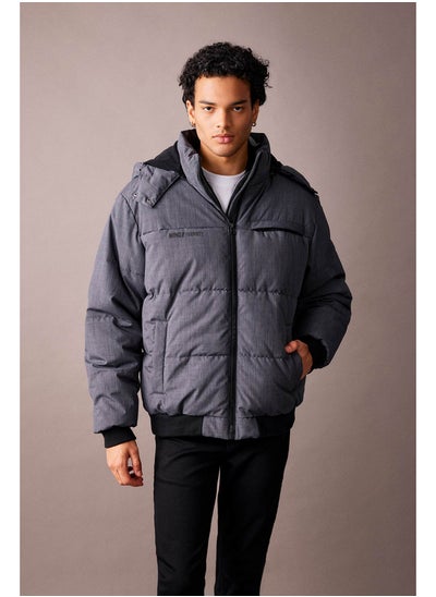 Buy Man Regular Fit Hooded Mont in Egypt