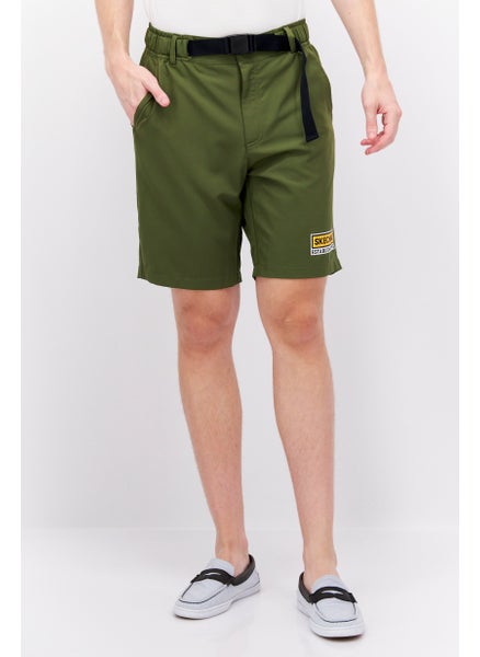 Buy Men Sports Fit Training Shorts, Olive in UAE