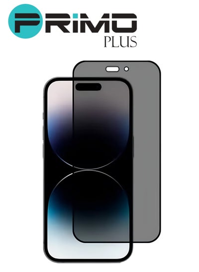 Buy Privacy Matte Tempered Glass Compatible with iPhone 14 PLUS Anti-Glare Anti-Spy Screen Protector for iPhone 14 PLUS Full Coverage Anti-Peeping black in Saudi Arabia