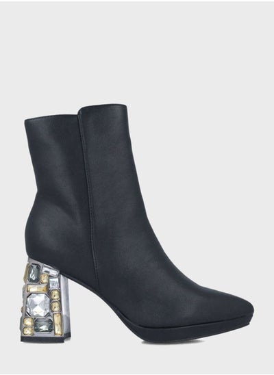 اشتري Mid Heel Ankle Boots في السعودية