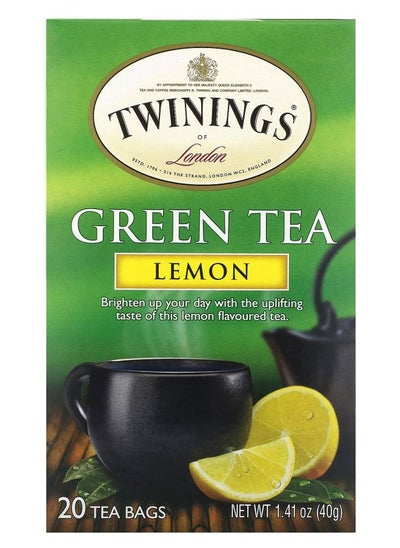 اشتري Green Tea Lemon 20 Tea Bags 1.41 oz (40 g) في الامارات