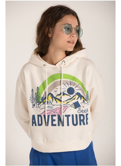 Buy FRONT ADVENTURE PRINT HOODIE in Egypt