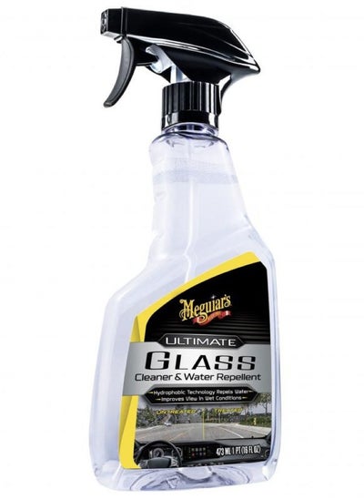 Buy Ultimate Glass Cleaner & Water Repellent - Premium Glass and Window Cleaner for Quick Cleaning with Hydrophobic Technology that Acts as a Rain Repellent Improving Visibility in Rain, 16oz in Saudi Arabia