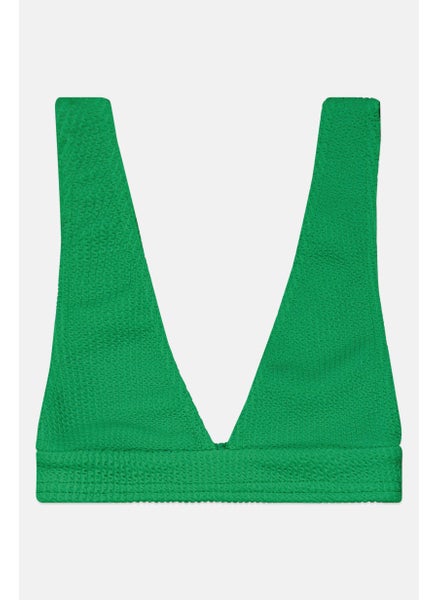 اشتري Women Textured Bikini Top, Green في الامارات