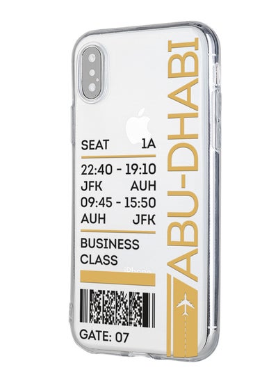 Buy Protective case cover for Apple iPhone X XS Ticket to Abu-Dhabi in UAE