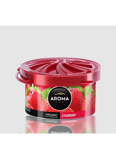 Buy Aroma France Organic Can Strawberry Long Lasting Air Freshener For Car, Home, And Office (Made In Poland)… in Egypt