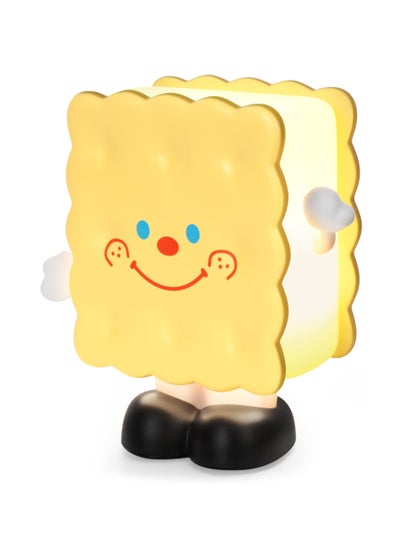 اشتري Night Light for Kids, Cartoon Biscuit Lamp, Cookies Cute Lamp with Movable Arms, USB Rechargeable Baby Night Light for Desk Decor, Bedroom Bedside, Children Baby Toddler, Gift for Kids في السعودية