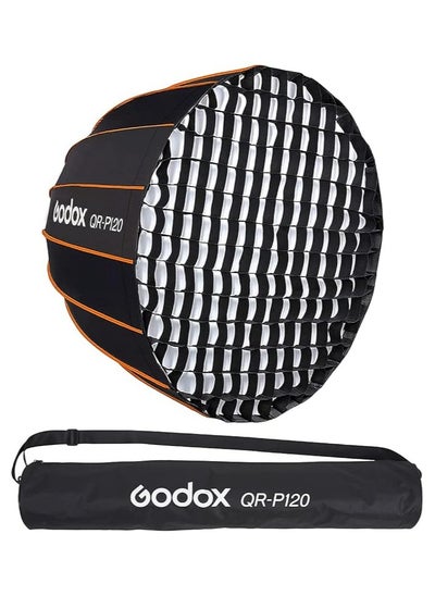 اشتري Godox Quick Release Parabolic Softbox 120 سم Bowens Mount مع الشبكة في الامارات