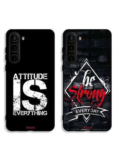 Buy Two Cases For Samsung Galaxy S23 5G Protective Covers Attitude Be Strong in Saudi Arabia