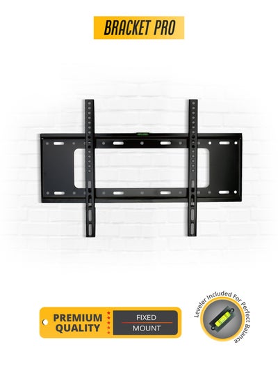 Buy Bracket Pro Fixed Mount 32"-75" Fits VESA 200x200mm to 630x410mm, 1.5mm Thickness - Sturdy TV Wall Mount for Medium to Large Screens BPF3275 Black in UAE