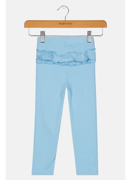 اشتري Toddlers Girl Ruffle Detail Pants, Blue Poppy في الامارات