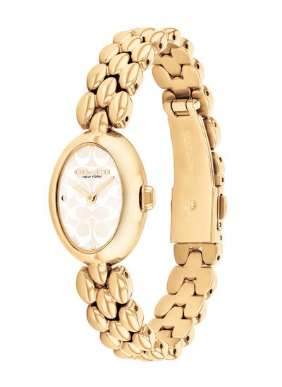 Buy COACH OVAL ANALOG WOMEN'S SILVER WHITE CASE WATCH - 14504417 in UAE