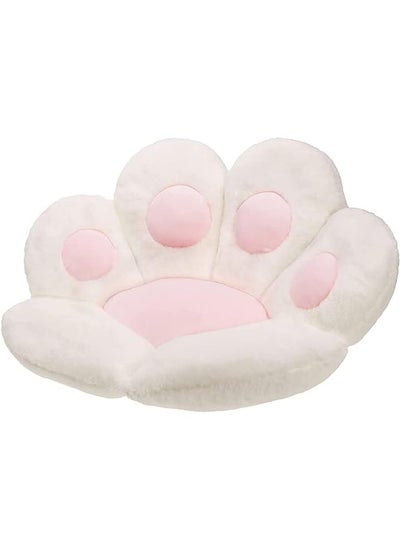 اشتري Rofielty Floor Pillow Cat Paw Cushion Floor Cushions Cute Chair Cushion Kawaii Floor Cushions Floor Seating 31.5 * 27.5 Inchwhite في السعودية