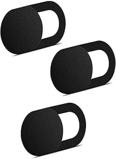 اشتري ivoler [3 Pack Webcam Cover Slider for Privacy, 0.027in Ultra Thin Design Web Camera Cover Slide for Laptop, Desktop, PC, Tablet, Smartphone and More - (Black) في مصر