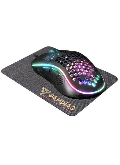 Buy Zeus M4 RGB Gaming Mouse 12,800 DPI + NYX E1 Mouse Pad 23.5 X 18 CM in Egypt