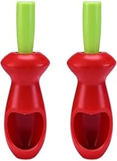 اشتري 2 Pcs Cherry Pitter Remover Plastic Fruit Separator Multifunction Olive Pitter Corer for Kitchens Hotels and Fruit Shops في مصر