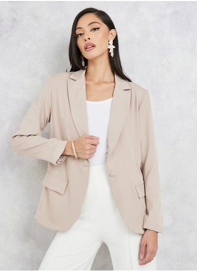 Buy Regular Fit Single Breasted Regular Length Blazer in Saudi Arabia