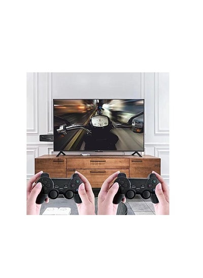 اشتري Y3 Lite HD TV Connect Game Console with 64GB Card, 10,000 Games, 2 Controllers with Stick and HD Extension Cable في السعودية