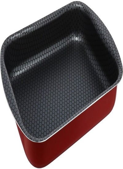 Buy Trueval Teflon rectangular casserole RED size 25 RC25B in Egypt