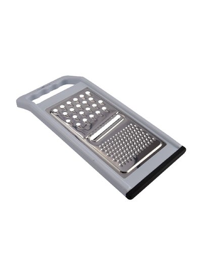Buy Dishwasher Safe Flat Stainless Steel Grater White and Silver 5 x 11 Inch 21005 in Saudi Arabia