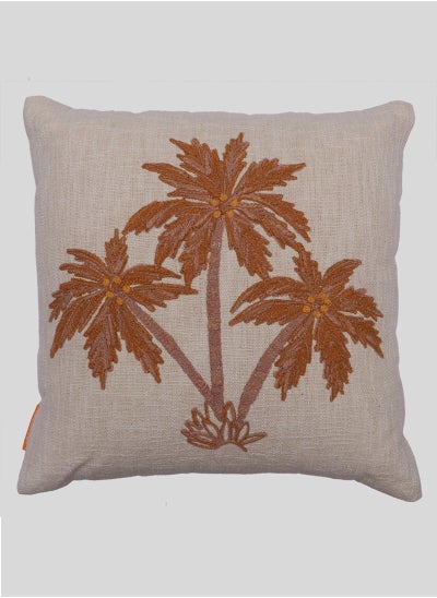 Buy The Palms Throw Cushion Cover Luxury Modern Home Decor Soft Decorative Square Pillow Case Insert 50X50 Cm in UAE