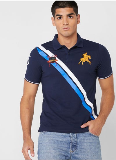 Buy Colourblock Polo Shirt in Saudi Arabia