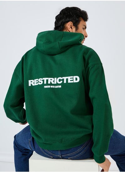 اشتري Back Print Heavy Oversized Hoodie في السعودية